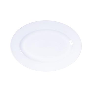 Imagem de Travessa Oval Tramontina Maria Augusta Em Porcelana 32x25 Cm