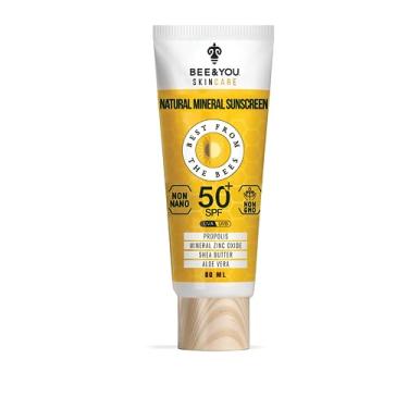 Imagem de BEE & YOU Protetor Solar Corporal And Fps 50, Proteção Uv, Pele Limpa, Sensível E Com Tendência A Acne, Óxido De Zinco À Base Minerais, Extrato Própolis, Manteiga Karité, Aloe Vera, 100% Natural, Hi