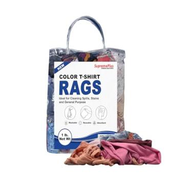 Imagem de SupremePlus Panos De Limpeza Malha Premium Supremeplus, Compre Trapos A Granel Para Oficinas, Mecânicos, Pintores E Uso Doméstico, Camiseta Algodão Multiuso (Saco 450 G)
