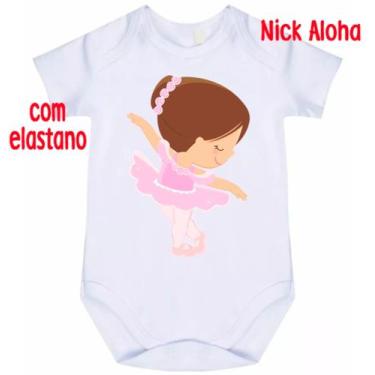 Imagem de body bebê bailarina cód 1792 - nick aloha, Branco, G