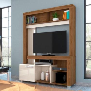 Imagem de Home para TV com Nichos Earnest Naturale Off White - CASA H