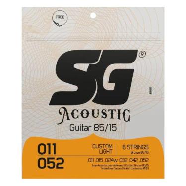 Imagem de Encordoamento corda sg violão 0.11 aco bronze 85/15 6686