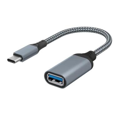 Imagem de myezfit Adaptador USB C macho para USB3.0 A fêmea teclados, mouse, smartphones, tablets, laptops, velocidade de transferência OTG de 5 Gbps, porta adaptadora tipo C para 3.0, compatível com iPhone 15