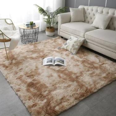 Imagem de Tapete super macio 200 x 300m tapete premium sala de estar quarto decoração home macio e durável(Bege Mesclado)