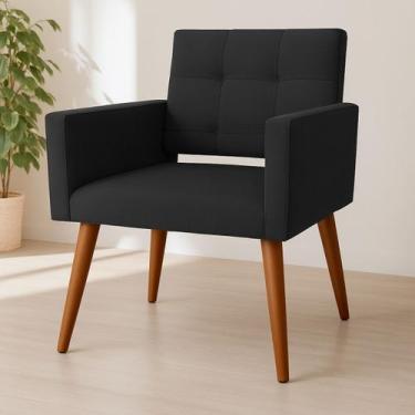 Imagem de Poltrona Para Sala Decorativa Mya Confortável Reforçada Suede - Divani