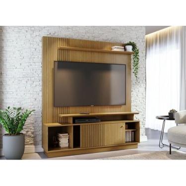 Imagem de Home Theater Ares Porta em MDF Frisado Para  TV's até 65 Polegadas - C