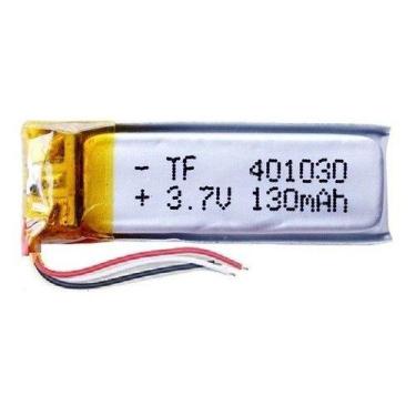 Imagem de Bateria  3,7v 130mah 4mm X 10mm X 30mm    Com 3 Fios - bgb