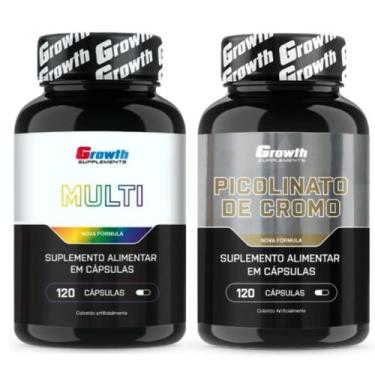 Imagem de Multivitaminico 120 Caps + Cromo Picolinato 120 Caps Growth