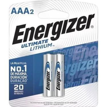 Imagem de Kit com 6 Pilhas Aaa Energizer Ultimate Lithium L92 Cilíndrica