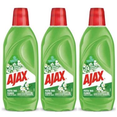 Imagem de Kit 3 Limpador Diluível Ajax Festa Das Flores - Flores Do Campo 500ml