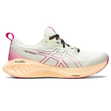 Imagem de ASICS Tênis de corrida feminino Gel-Cumulus 25, Whisper Green) Pink Rave, 36