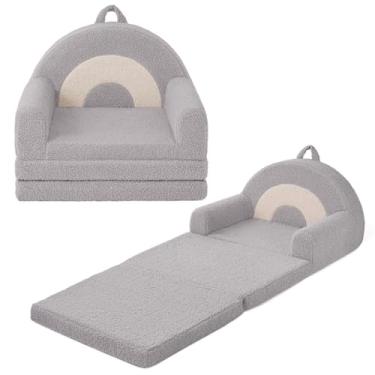 Imagem de Blissful Diary Sofá infantil dobrável, cadeira e espreguiçadeira confortável 2 em 1 para leitura, soneca, sala de jogos, sofá infantil para crianças de 1 2 a 3 anos ou mais, presente de aniversário de