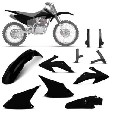 Imagem de Kit Plástico Crf 230f 2008 À 2014 + Protetor de Bengala + Protetor de 