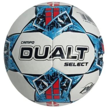 Imagem de Bola De Futebol Campo Dualt Select Costurada á Mão Oficial, Azul+Verme