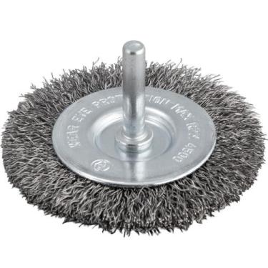 Imagem de Escova circular de aço 3 x 3/8" haste 1/4" - Vonder