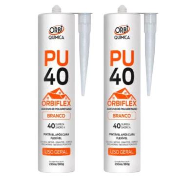 Imagem de Kit Com 2 Unidades Adesivo Poliuretano Orbiflex PU40 Uso Geral Pintáve