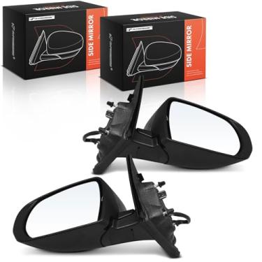 Imagem de A-Premium Par (2) espelhos retrovisores elétricos do lado do motorista e do passageiro - compatível com Jeep Compass 2017-2023 - Retrovisor retrovisor externo preto dobrável manual aquecido com