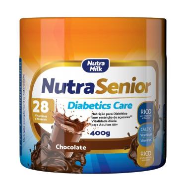 Imagem de Nutra Senior 50+ Diabetics Care 400g - ZERO AÇÚCAR - 28 Vitaminas e Minerais-Unissex