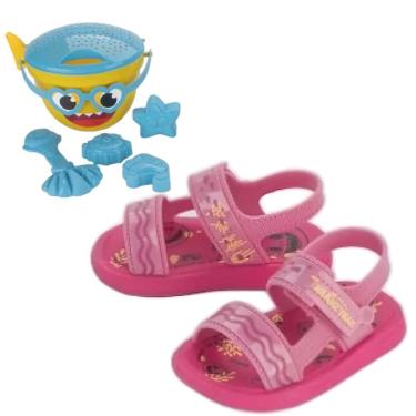 Imagem de Sandalia Papete Baby Shark com Kit Praia Summer 22957