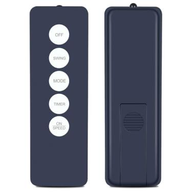 Imagem de Controle remoto do ventilador de pedestal de substituição para Craig TH6069 Ventilador oscilante de 40,6 cm, preto