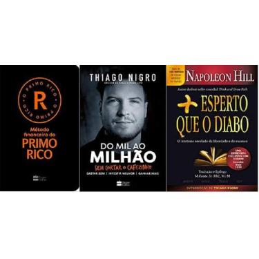 Imagem de Kit 3 Livro Método Financeiro Primo Rico + Mil Ao Milhão + 1 - Harperc