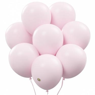 Imagem de Balões AFTERLOON® de látex natural, 24 peças, rosa bebê pastel, 25,4 cm, cor fosca, espessa, extra forte, boia de hélio biodegradável, globos coloridos para decoração de festas infantis