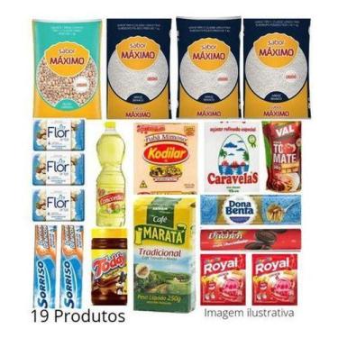 Imagem de Cesta Básica De Alimentos+higiene Completa 19 Produtos - Higipack