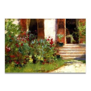 Imagem de Midsummer John Lavery Iconic Realist Portrait & War Scene Canvas Art – Decoração de parede irlandesa atemporal para casa 30 x 45 cm Un Framed