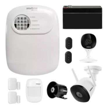 Imagem de Kit Alarme e CFTV Intelbras com App Central ANM 24 NET e Câmeras com I