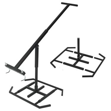 Imagem de ikare Compactador De Lixo Manual, Ferramenta Portátil Compactação Resíduos Para Uso Externo, Lata Sem Contato Lixeiras Com Rodas 120-660L, Grande Gerenciamento Eficiente