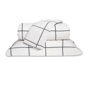 Imagem de Kit Cobre Leito Matelado Colcha Queen 3 Peças Algodão Misto - BOB SHOP