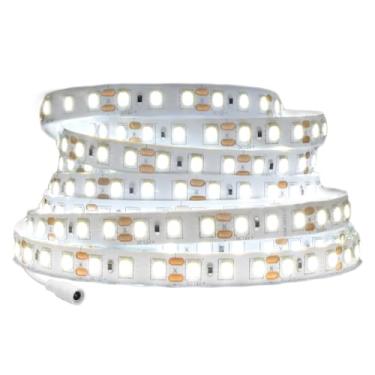 Imagem de Fita LED Flexível com Alto Brilho – Luz HomOgênea e Cores Vivas para Perfil de LED – Design Moderno e Elegante, Ideal para Decoração de Ambientes (Branco Frio,Com Fonte)