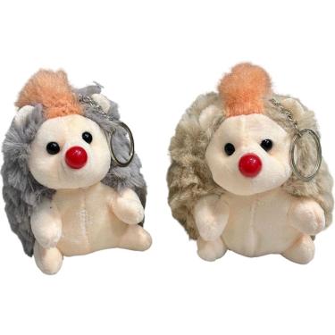 Imagem de Porco Espinho Pelucia Chaveiro Fofo Lembrancinha Cesta 11cm