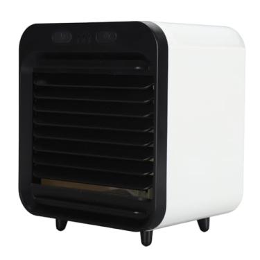 Imagem de Zhjvihx Ventilador de Névoa de água, fã de Resfriamento de Neblina 200 Ml de Tanque Ar Condicionado 5000 MAh USB Recarregável para Fazendas (Branco preto)