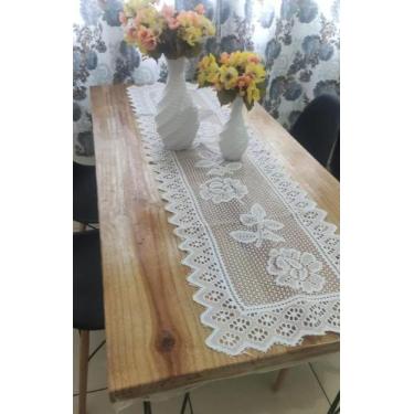 Imagem de Caminho, Trilho, Passadeira de Renda 1.50MT X 0.38 CM - branyl, Branco