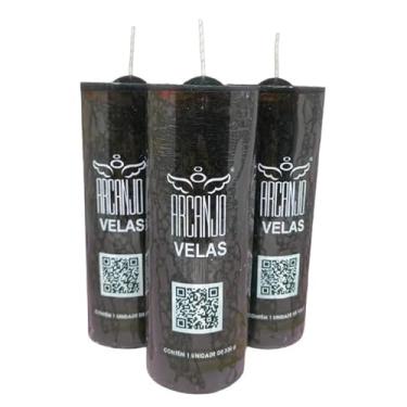 Imagem de Cx. com 12 velas votivas 7 dias tradicionais -270g - preta