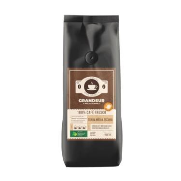 Imagem de Café em Grãos - Grandeur Café Gourmet Torrado Médio Escura, 100% Arábica, Matas de Minas, 1kg, Notas Sensoriais Chocolate Meio Amargo e Amadeirado.