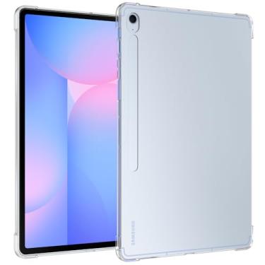 Imagem de Callyue Capa para Samsung Galaxy Tab S10 FE Plus 13,1 polegadas modelo 2025 (SM-X620/X626), capa protetora de canto lateral de TPU macio e leve, transparente