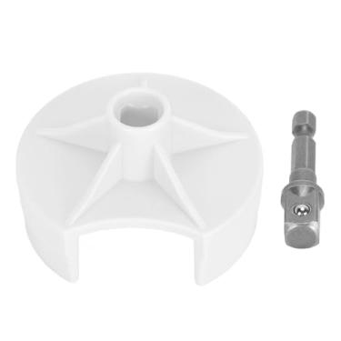 Imagem de Adaptador da máquina de tricô Quick Knit Adaptador de máquinas de crochê substituível com conexão de perfuração de crochê de agulha diy bit bit (Branco)