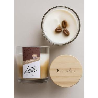 Imagem de Vela Aromática Latte 200g com Saquinho de Veludo