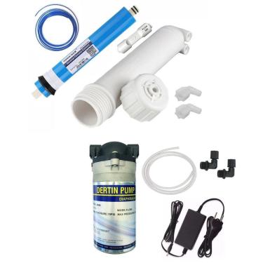Imagem de Kit Para Montar Osmose Reversa 100Gpd + Bomba 100Gpd