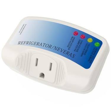 Imagem de Protetor de sobretensão para frigorífico, CNAODUN para eletrodomésticos, tomada única, protetor de picos de tensão, adequado para PC/TV/frigorífico de 120 V, 15 A (embalagem de 1)