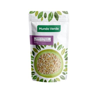 Imagem de Aveia Em Flocos Grossos Sem Glúten Mundo Verde 200g