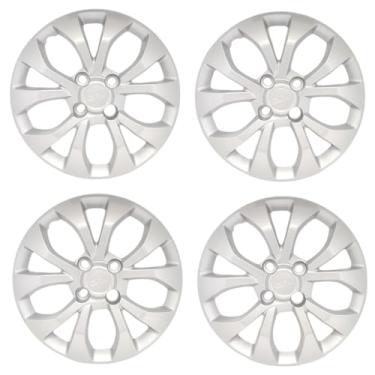 Imagem de Kit 4 Calota Aro 15 Compatível c/Roda Onix Prisma Cobalt 2017 2019 - Prata