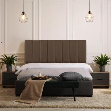 Imagem de Cabeceira Modulada Adesiva Estofada Carla Casal - Kit 7 Placas - Click