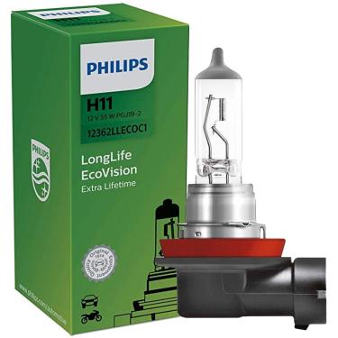 Imagem de Lâmpada Philips Ecovision 55W 12V PGJ19-2 H11 Farol