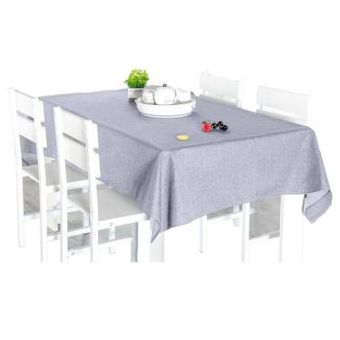 Imagem de Toalha de Mesa 6 Lugares Tecido Rústico Premium - Armazem do Enxoval, 
