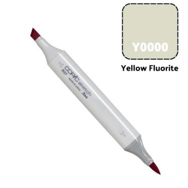 Imagem de Caneta Marcador Copic Sketch Ponta Dupla Cor Yellow Fluorite, Y0000 YE