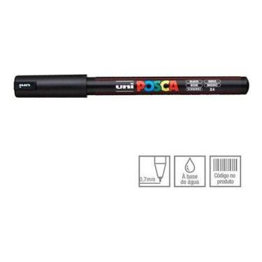 Imagem de Marcador Uni Posca PC-1MR preto