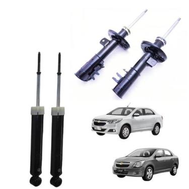 Imagem de Par Amortecedor Dianteiro E Traseiro Cobalt 2012 A 2020 - Embrasil